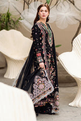 3Pc Embroidered Lawn Shirt with Embroidered Chiffon Dupatta QL 2655